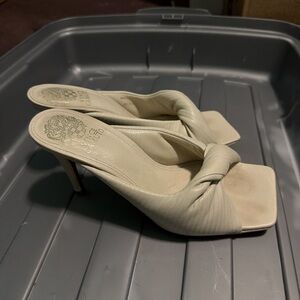 Vince Camuto Cream Heeled Sandals